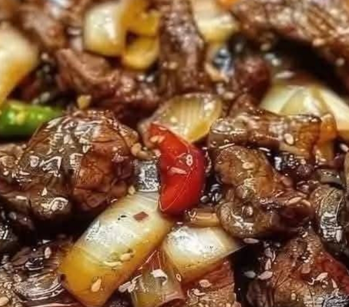 Sizzling Chinese Pepper Steak with Onions