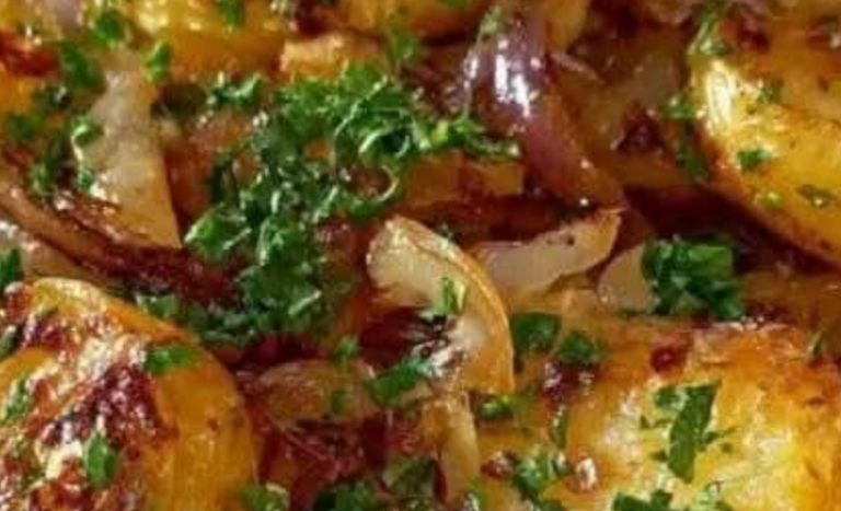Crispy Oven-Fried Potatoes & Onions