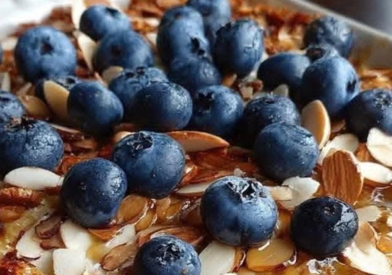 Blueberry Almond Breakfast Casserole